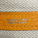 エルメス HERMES ガーデンパーティPM X刻 ムタード シルバー金具 ネゴンダ レディース トートバッグ