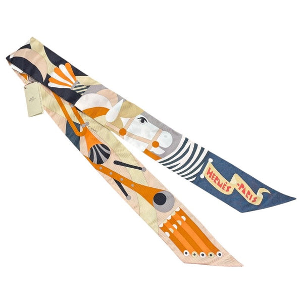 エルメス HERMES ツイリー Parade en Fanfare マルチカラー シルク レディース スカーフ