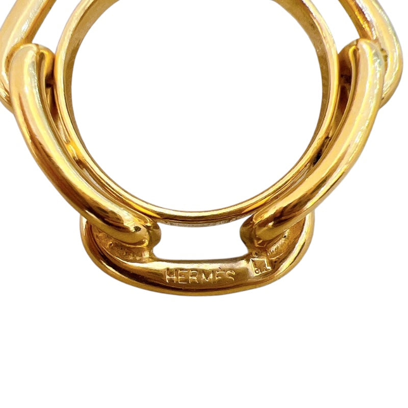 エルメス HERMES ルガデスカーフリング ゴールド メタル アクセサリー