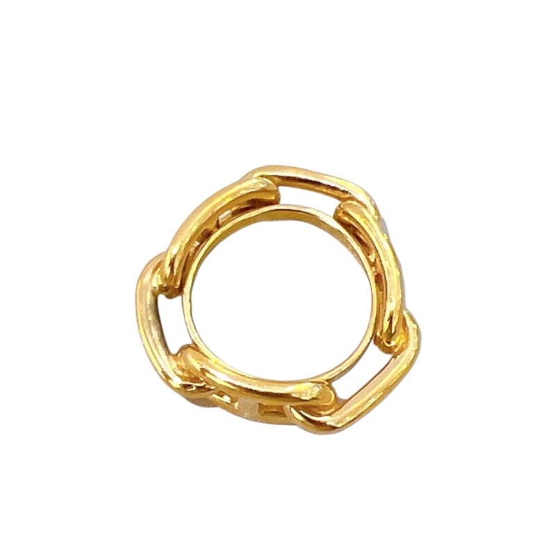 エルメス HERMES ルガデスカーフリング ゴールド メタル アクセサリー