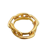 エルメス HERMES ルガデスカーフリング ゴールド メタル アクセサリー