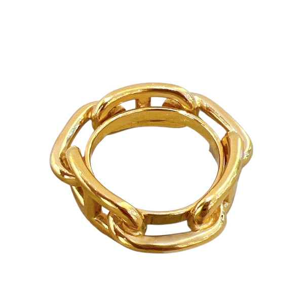 エルメス HERMES ルガデスカーフリング ゴールド メタル アクセサリー