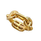 エルメス HERMES ルガデスカーフリング ゴールド メタル アクセサリー