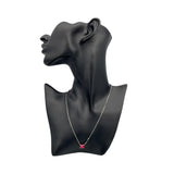 エルメス HERMES ポップアッシュミニネックレス フューシャ シルバー金具 メタル アクセサリー