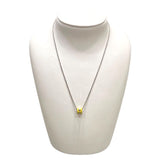 エルメス HERMES ポップアッシュミニネックレス ジョーヌ/SV メタル ジュエリー