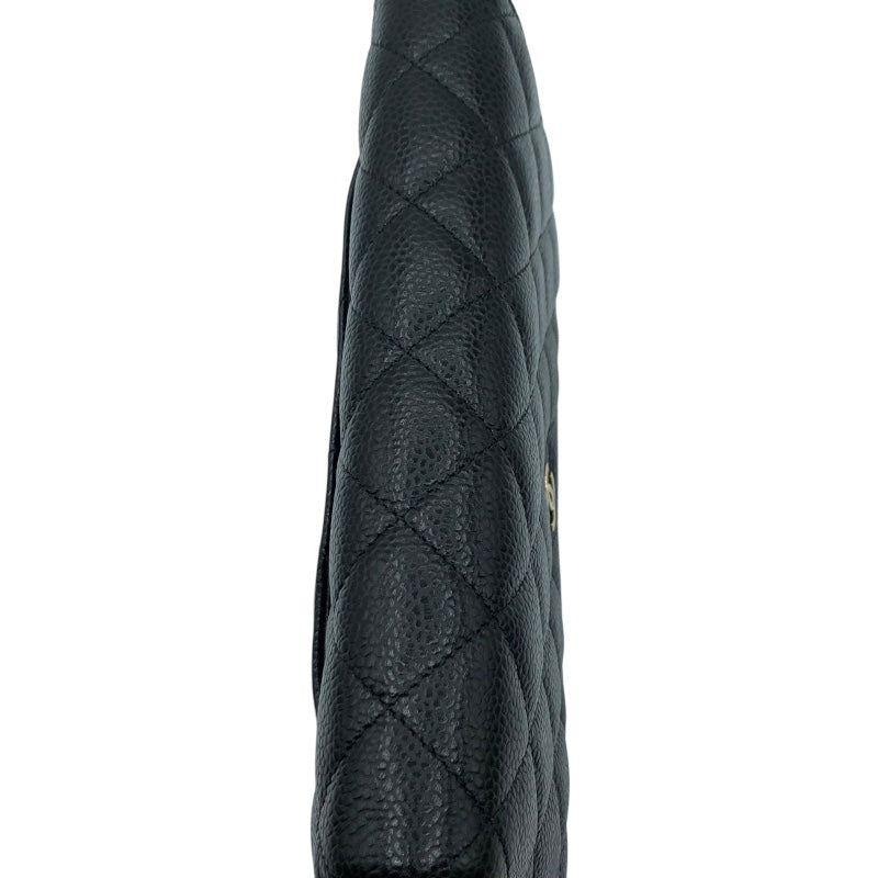 シャネル CHANEL マトラッセチェーンウォレット AP0250 ブラック・ゴールド金具 キャビア レディース ウォレットチェーン