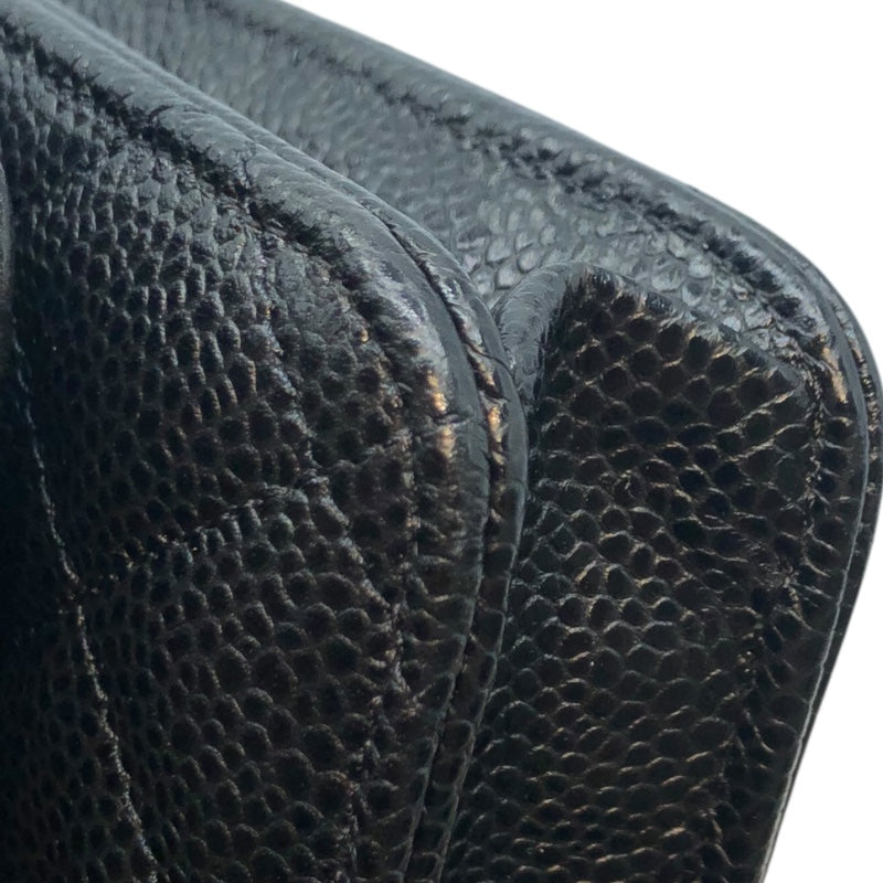 シャネル CHANEL マトラッセチェーンウォレット AP0250 ブラック・ゴールド金具 キャビア レディース ウォレットチェーン
