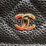 シャネル CHANEL マトラッセチェーンウォレット AP0250 ブラック・ゴールド金具 キャビア レディース ウォレットチェーン
