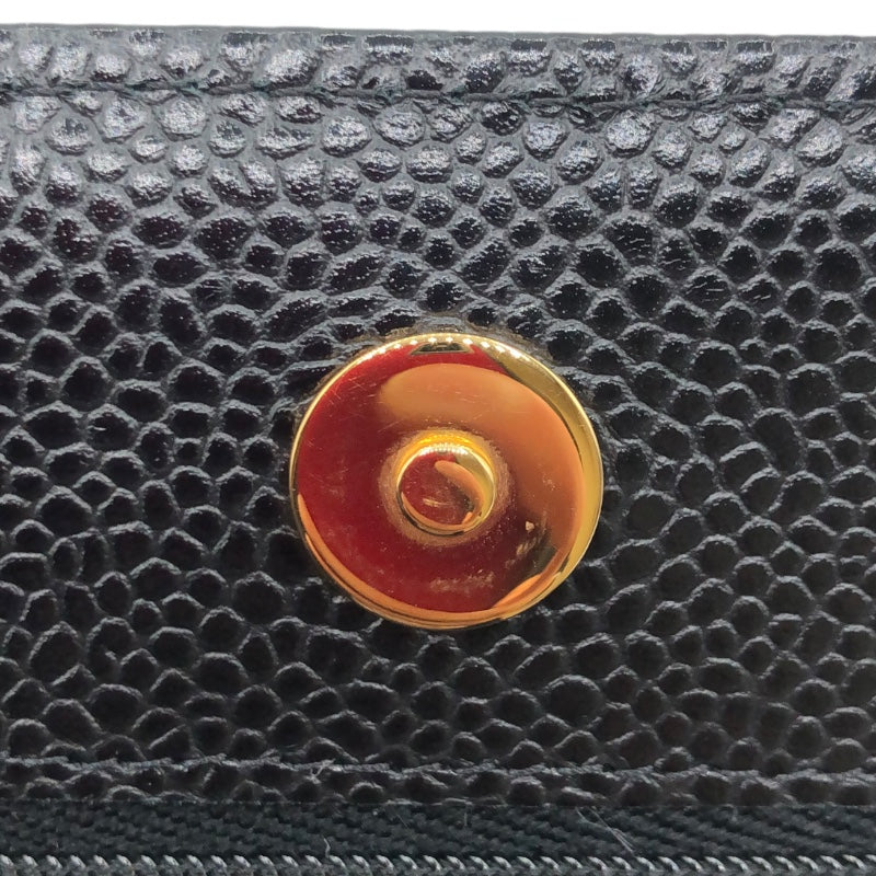 シャネル CHANEL マトラッセチェーンウォレット AP0250 ブラック・ゴールド金具 キャビア レディース ウォレットチェーン