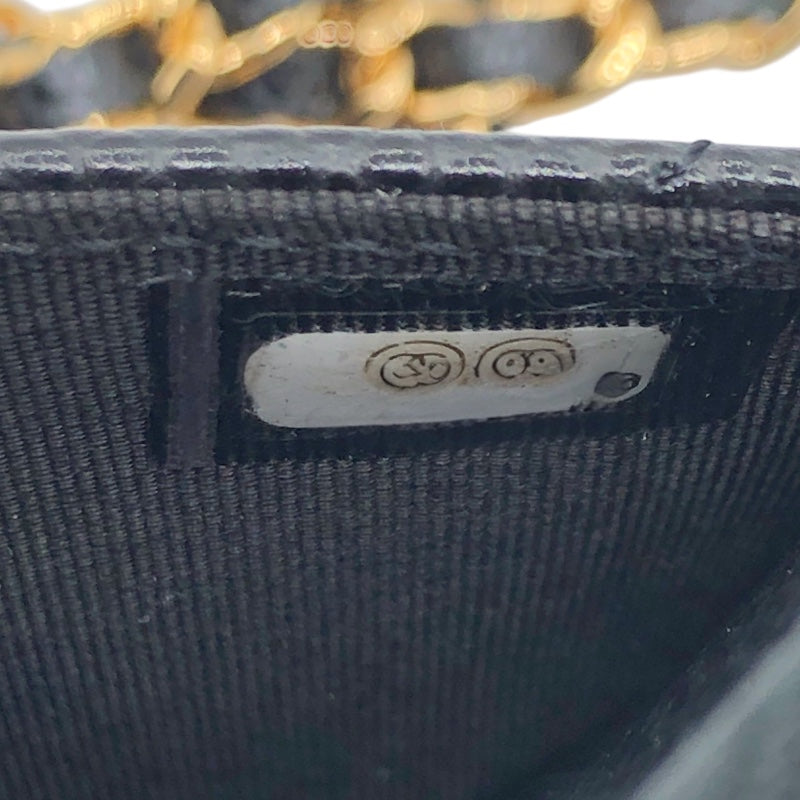 シャネル CHANEL マトラッセチェーンウォレット AP0250 ブラック・ゴールド金具 キャビア レディース ウォレットチェーン