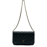 シャネル CHANEL マトラッセチェーンウォレット AP0250 ブラック・ゴールド金具 キャビア レディース ウォレットチェーン