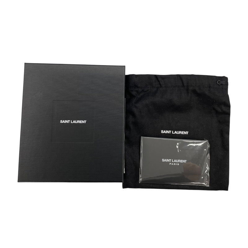 サンローラン SAINT LAURENT フラグメントケース 609362 ブラック カーフ ユニセックス コインケース
