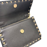 ヴァレンティノ VALENTINO ロックスタッズ　ショルダーウォレット ブラック レザー レディース ショルダーバッグ