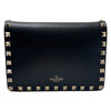 ヴァレンティノ VALENTINO ロックスタッズ　ショルダーウォレット ブラック レザー レディース ショルダーバッグ