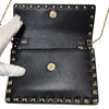 ヴァレンティノ VALENTINO ロックスタッズ　ショルダーウォレット ブラック レザー レディース ショルダーバッグ