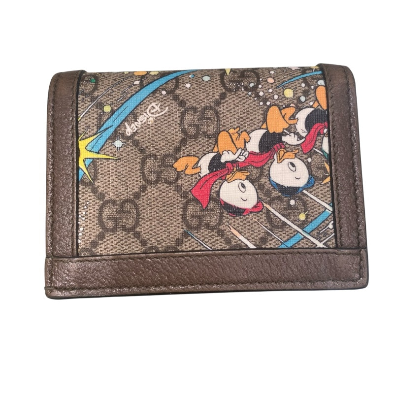 極美品❣️グッチ GGスプリーム オフィディア コンパクトウォレット グッチ GGスプリーム オフィディア 523155 PVC×レザー