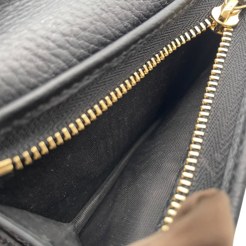 グッチ GUCCI ダブルGカードケース ウォレット 456126 ブラック レザー ユニセックス カードケース