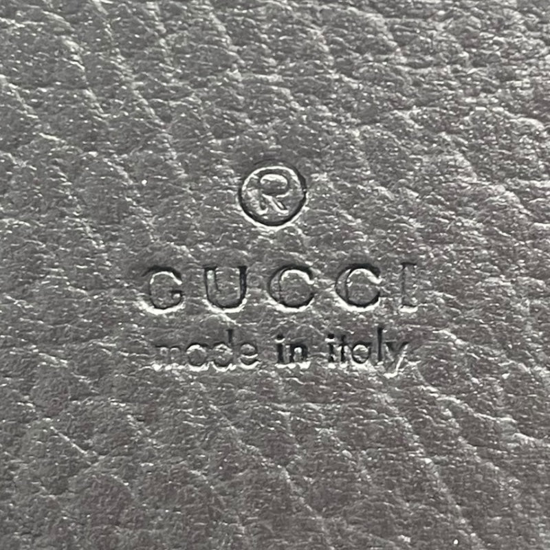 グッチ GUCCI ダブルGカードケース ウォレット 456126 ブラック レザー ユニセックス カードケース