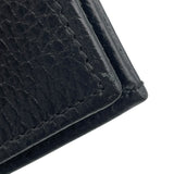 グッチ GUCCI ダブルGカードケース ウォレット 456126 ブラック レザー ユニセックス カードケース