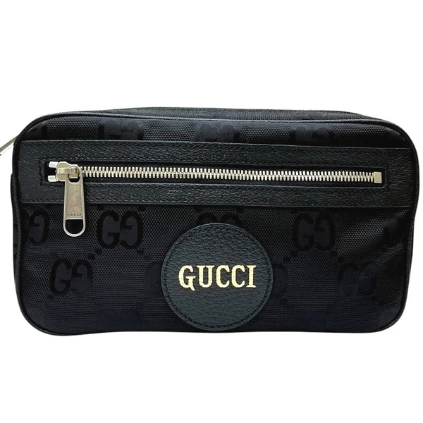グッチ GUCCI オフザグリッド ベルトバッグ 631341 ブラック GGナイロン/レザー メンズ ボディバッグ