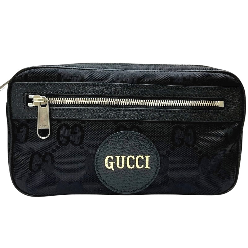グッチ GUCCI オフザグリッド ベルトバッグ 631341 ブラック GGナイロン/レザー メンズ ボディバッグ