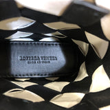 ボッテガ・ヴェネタ BOTTEGA VENETA バッグチャーム ブラック・ホワイト レザー ユニセックス チャーム