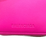 バレンシアガ BALENCIAGA エッセンシャル スモールウォレット 659224 ピンク レザー ユニセックス 二つ折り財布