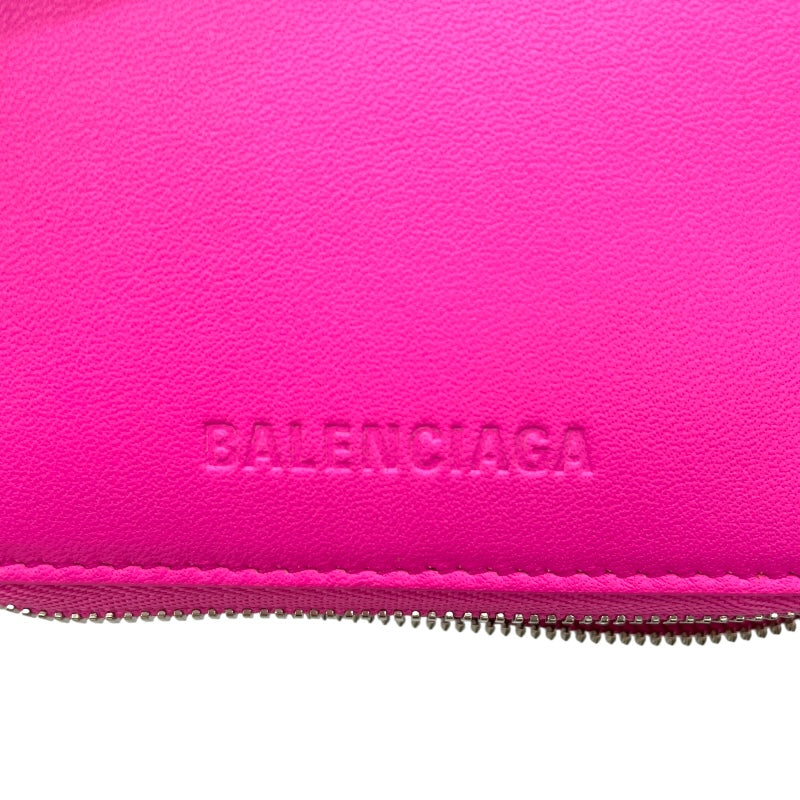 新品本物　BALENCIAGA バレンシアガ  ジップ 長財布 ピンク系(新品) バレンシアガ BALENCIAGA エッセンシャル スモールウォレット