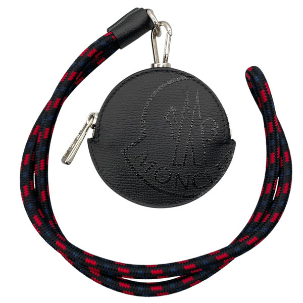モンクレール MONCLER ショルダーポーチ ブラック レザー メンズ ポーチ
