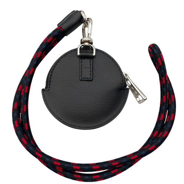モンクレール MONCLER ショルダーポーチ ブラック レザー メンズ ポーチ