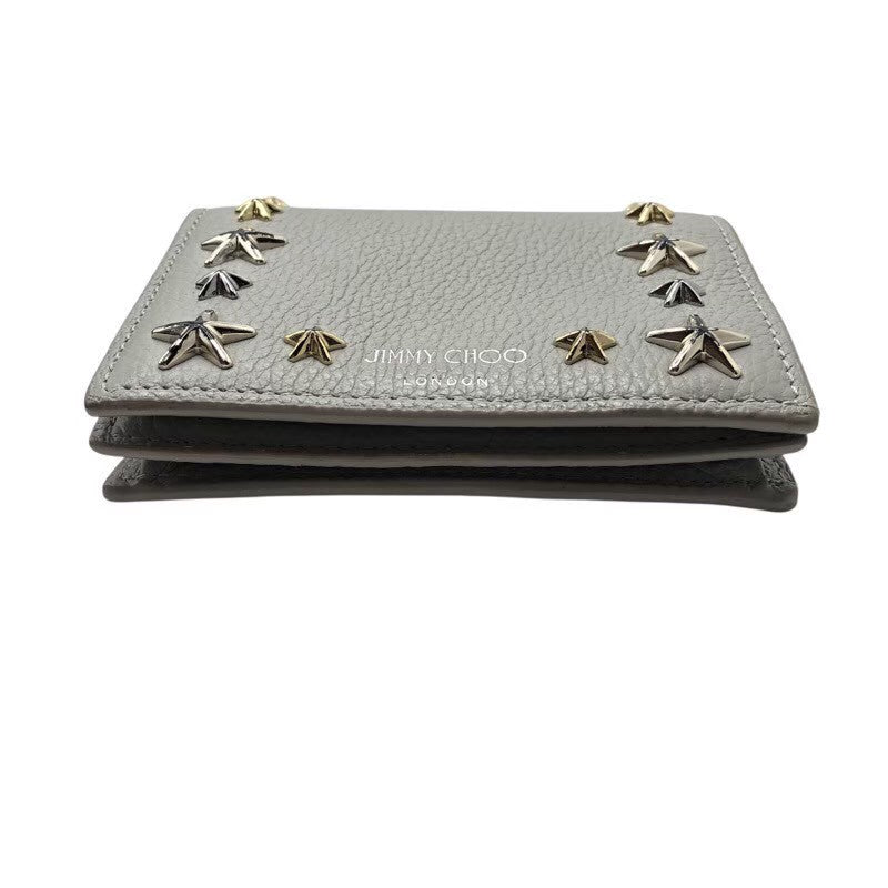 ジミーチュウ JIMMY CHOO コンパクトウォレット レザー レディース 二つ折り財布