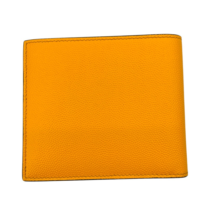 サンローラン SAINT LAURENT コンパクトウォレット 396307 イエロー レザー メンズ 二つ折り財布