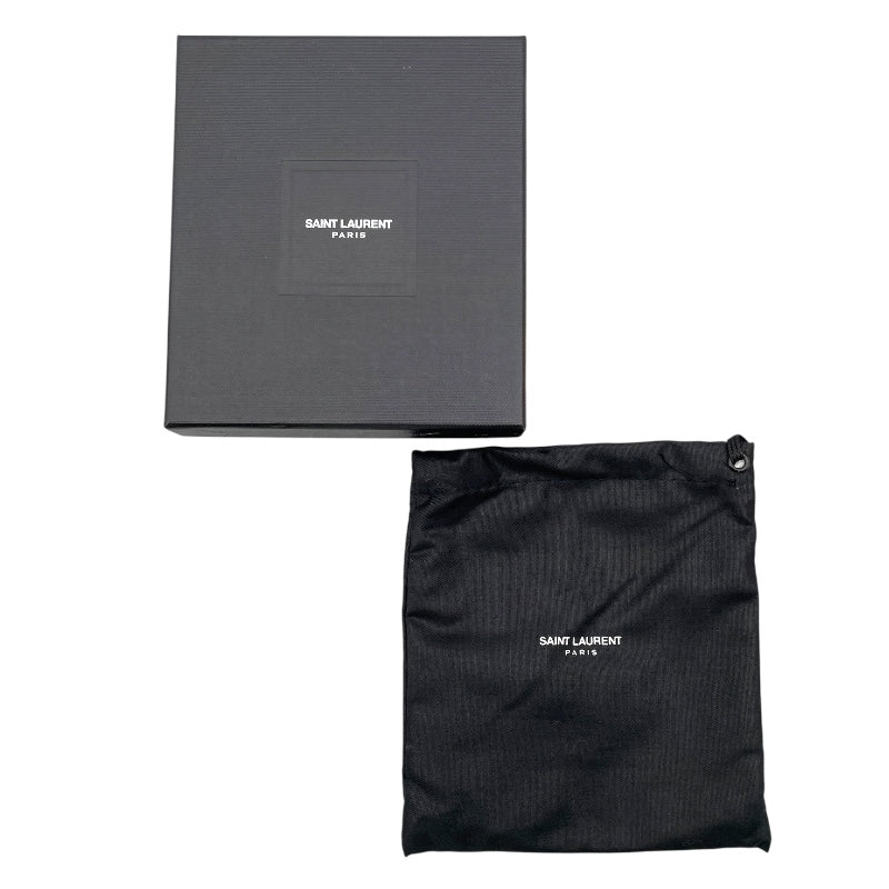 サンローラン SAINT LAURENT コンパクトウォレット 396307 イエロー レザー メンズ 二つ折り財布