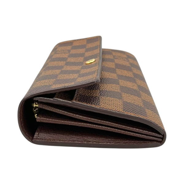 ルイ・ヴィトン LOUIS VUITTON ポルトフォイユ・サラ N61734 ブラウン ダミエ・キャンバス レディース 長財布