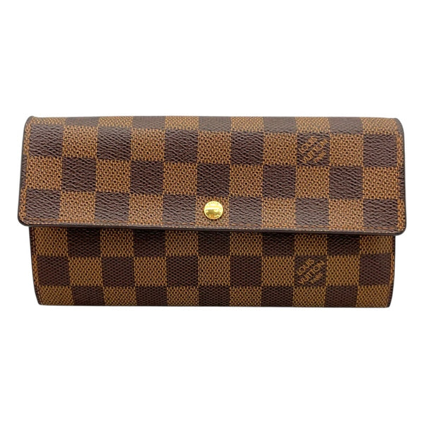 ルイ・ヴィトン LOUIS VUITTON ポルトフォイユ・サラ N61734 ブラウン ダミエ・キャンバス レディース 長財布