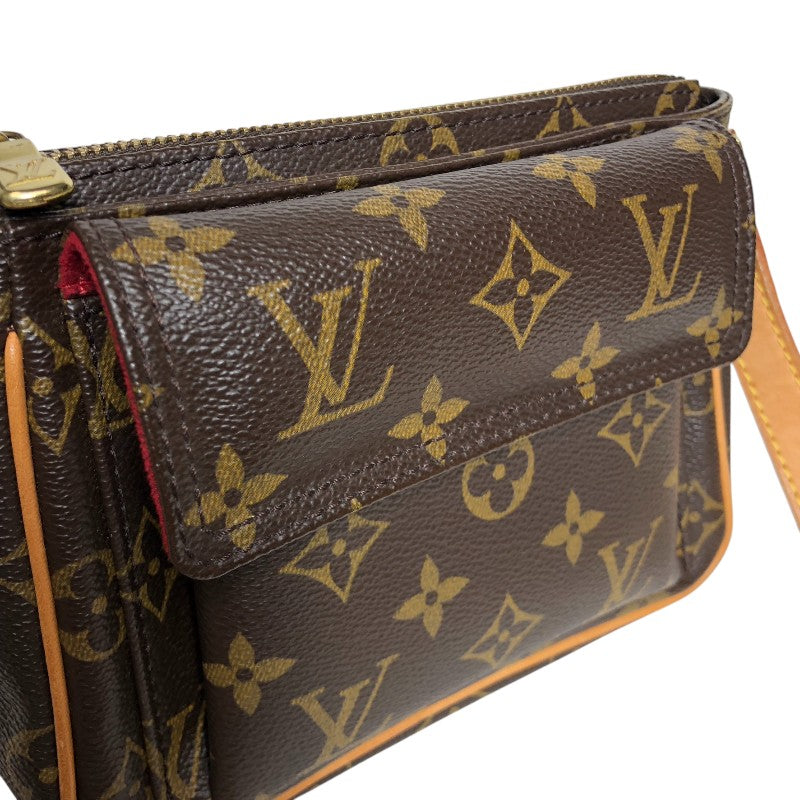 ルイ・ヴィトン LOUIS VUITTON モノグラム ヴィバシテPM M51165 ブラウン レディース ショルダーバッグ