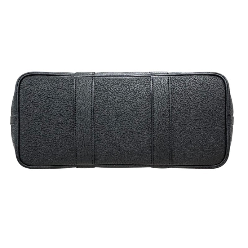 エルメス HERMES ガーデンパーティTPM B刻 カーキ×ブラック シルバー金具 トワル レディース トートバッグ
