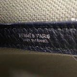 エルメス HERMES ガーデンパーティTPM B刻 カーキ×ブラック シルバー金具 トワル レディース トートバッグ