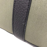 エルメス HERMES ガーデンパーティTPM B刻 カーキ×ブラック シルバー金具 トワル レディース トートバッグ