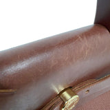 エルメス HERMES エールバックサックアドPM □E刻印　（2001年製造） ブラウン　ゴールド金具 トワル/ヴァッシュハンター レディース リュック・デイパック