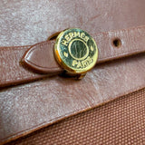 エルメス HERMES エールバックサックアドPM □E刻印　（2001年製造） ブラウン　ゴールド金具 トワル/ヴァッシュハンター レディース リュック・デイパック