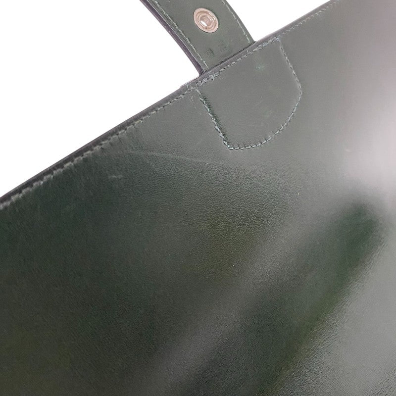 エルメス HERMES サックアデペッシュ27 □O刻 ヴェールフォンセ シルバー金具 ボックスカーフ メンズ ハンドバッグ