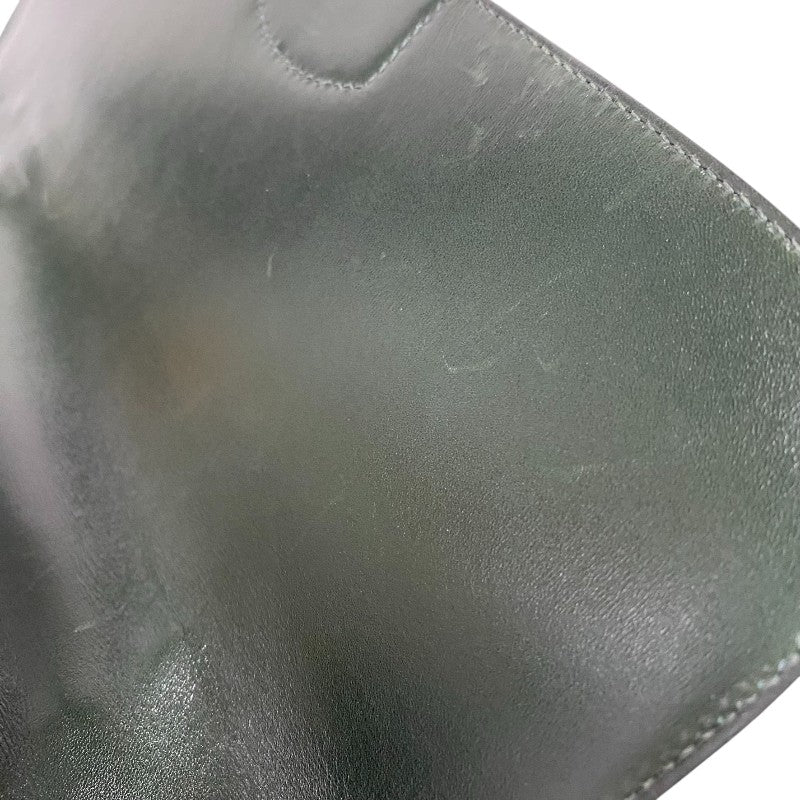 エルメス HERMES サックアデペッシュ27 □O刻 ヴェールフォンセ シルバー金具 ボックスカーフ メンズ ハンドバッグ