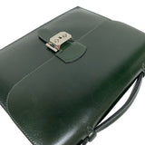 エルメス HERMES サックアデペッシュ27 □O刻 ヴェールフォンセ シルバー金具 ボックスカーフ メンズ ハンドバッグ
