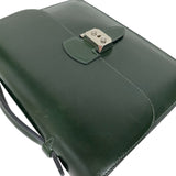 エルメス HERMES サックアデペッシュ27 □O刻 ヴェールフォンセ シルバー金具 ボックスカーフ メンズ ハンドバッグ