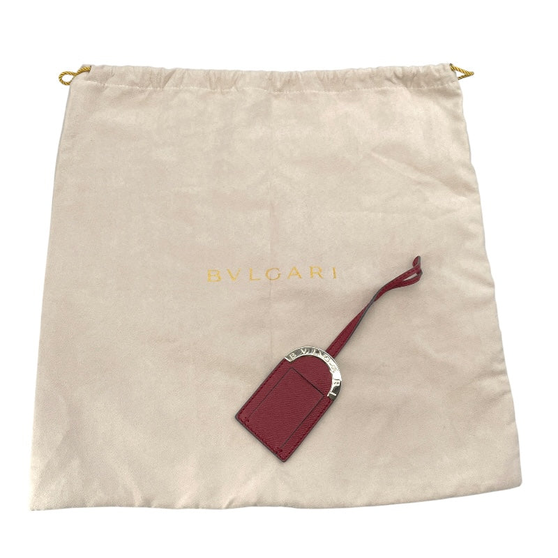ブルガリ BVLGARI ブルガリブルガリマンバッグ ボルドー レザー メンズ ショルダーバッグ