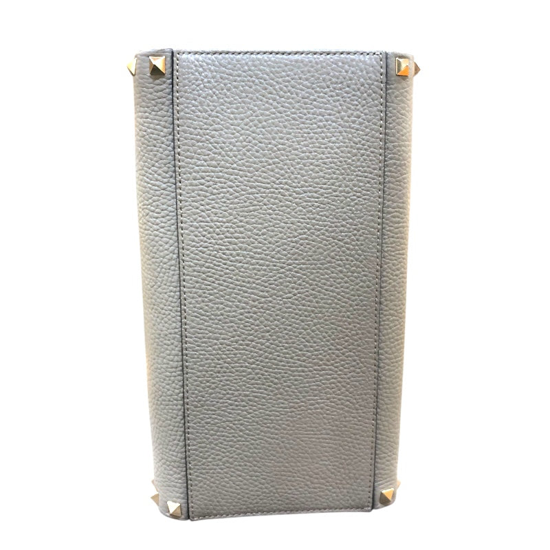 ヴァレンティノ VALENTINO ロックスタッズスモールボストンバッグ ドープ/ゴールド金具 カーフ カーフ レディース ハンドバッグ