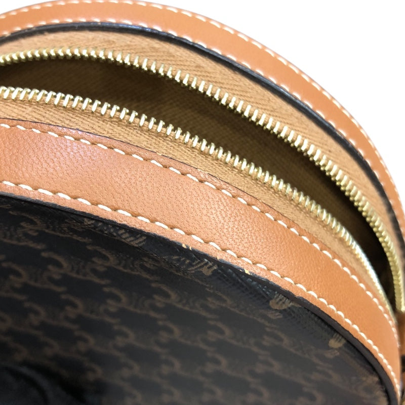 セリーヌ CELINE トリオンフラウンドパース 10G342 ブラウン　GD金具 トリオンフキャンパス ユニセックス ショルダーバッグ