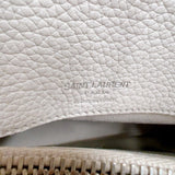 サンローラン SAINT LAURENT サックドジュール　スモール 464960 アイボリー　シルバー金具 カーフ レディース トートバッグ