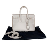 サンローラン SAINT LAURENT サックドジュール　スモール 464960 アイボリー　シルバー金具 カーフ レディース トートバッグ